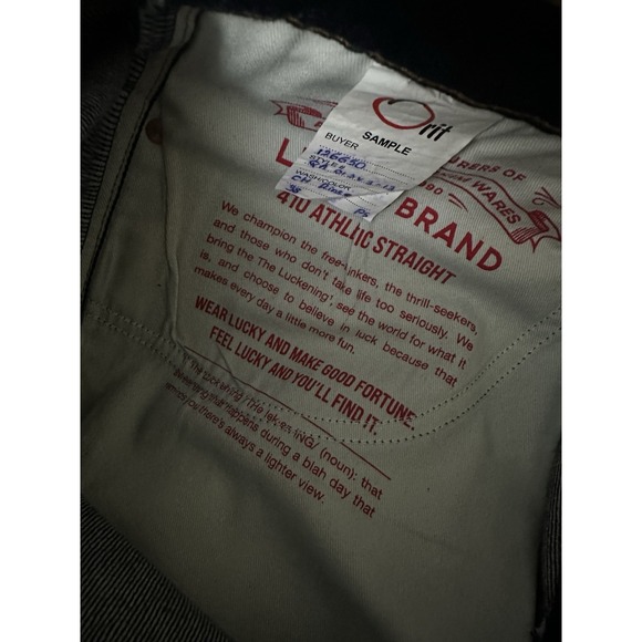 Lucky Brand Cole Hauser Made in USA Athletic Straight Men's Jeans W38 L32 Rinse - Picture 6 of 16